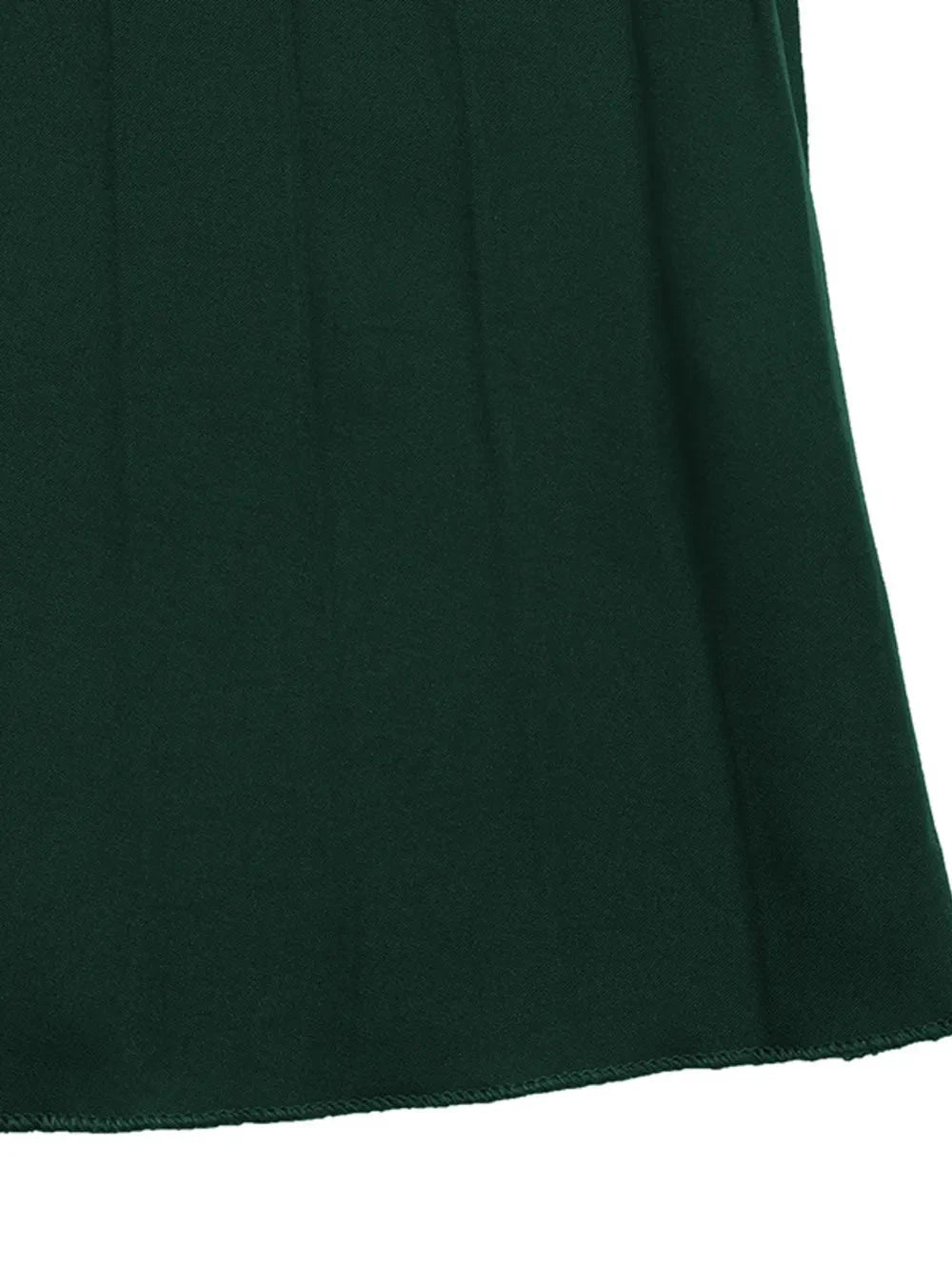 Clara | Jowita Sukienka Midi Plisowana Zielona z Paskiem