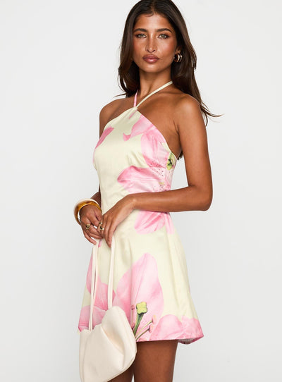 Magda | Sukienka Mini Flora z Wzorem Kwiatowym