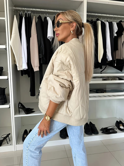 Nicole | Kurtka Puchowa Damska z Blokami Kolorów | Ciepła