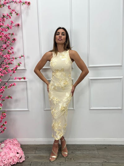 Czerwiec | Serelia Elegancka Sukienka Wieczorowa z Kwiatowym Wzorem