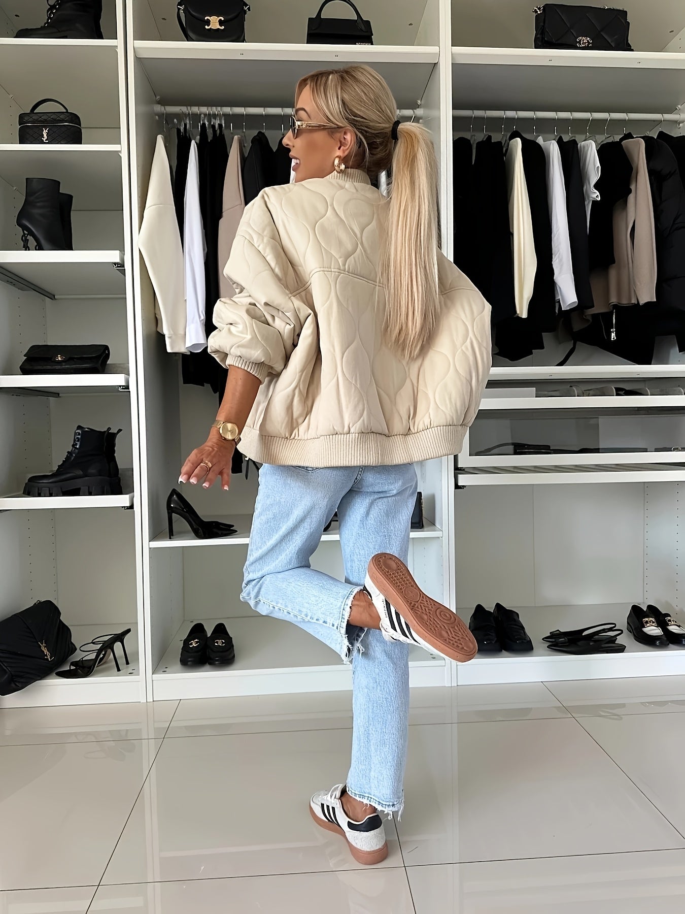 Nicole | Kurtka Puchowa Damska z Blokami Kolorów | Ciepła