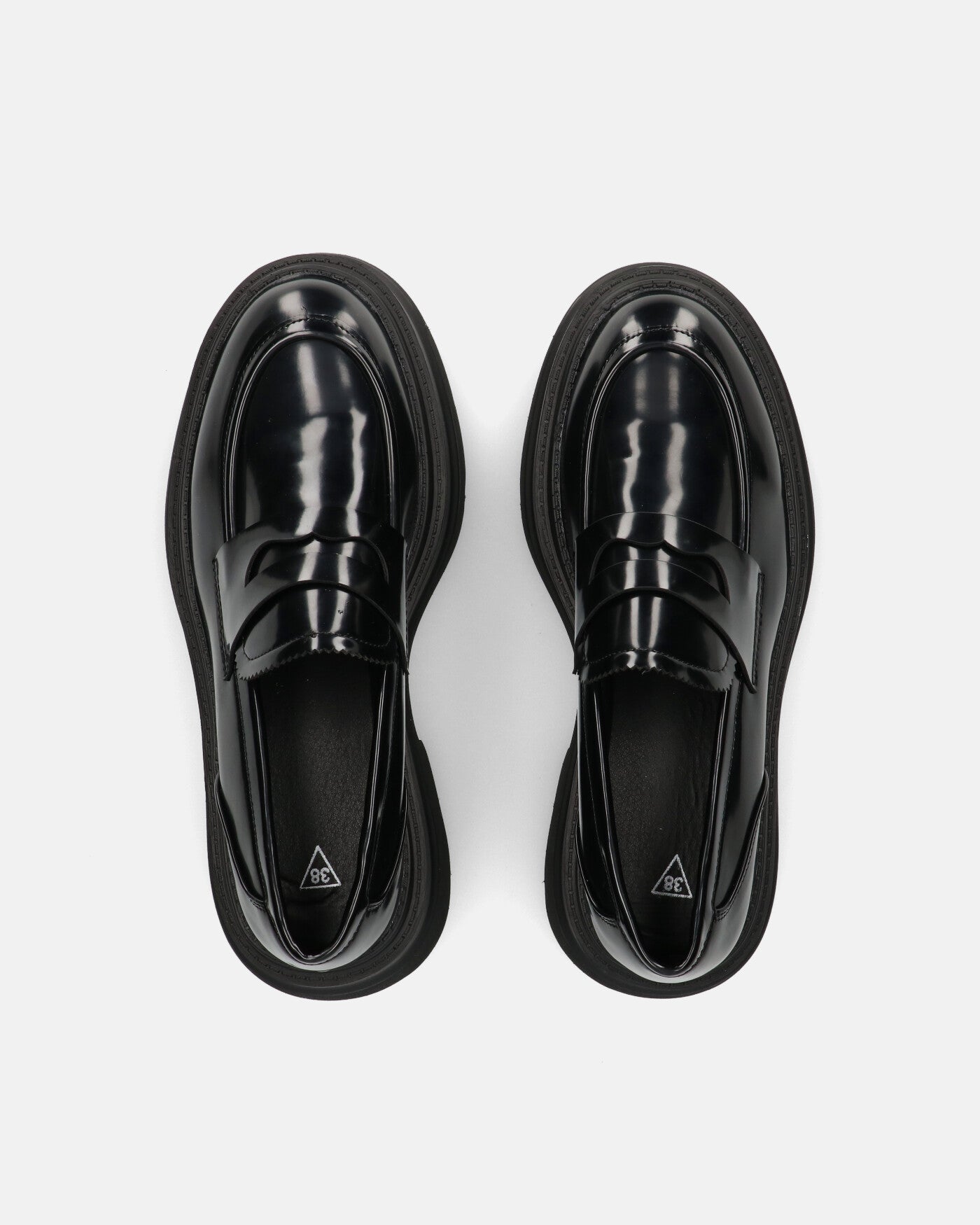 BICE | Czarne Mokasyny na Platformie