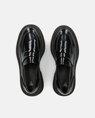 BICE | Czarne Mokasyny na Platformie