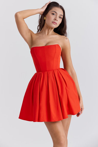 Patricia | Krótka Sukienka Niebieska