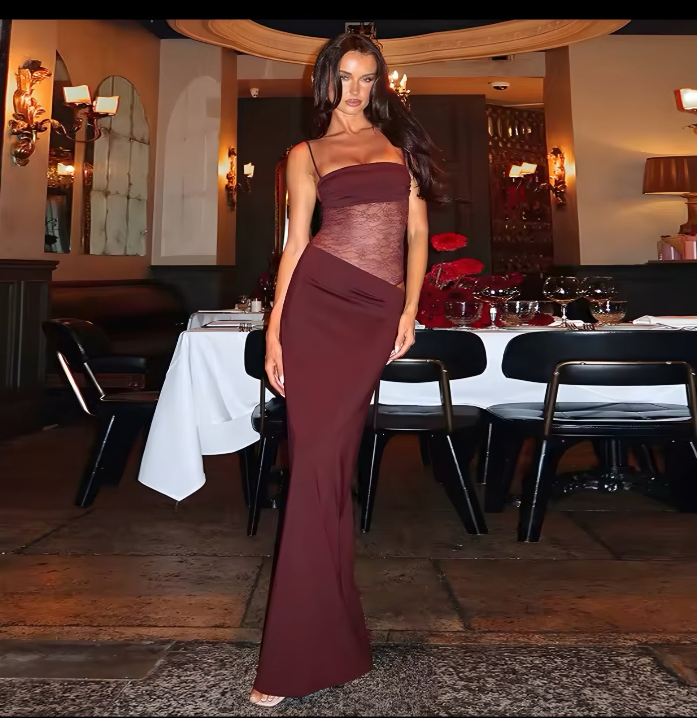 Oihana | Meravi Sukienka Bez Rękawów