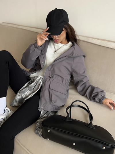 SOFÍA  | wodoodporna kurtka z regulowanym kapturem