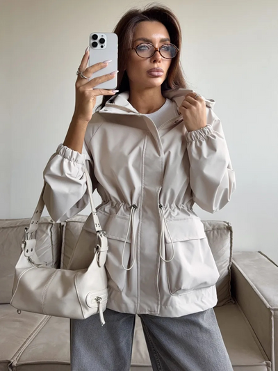 SOFÍA  | wodoodporna kurtka z regulowanym kapturem