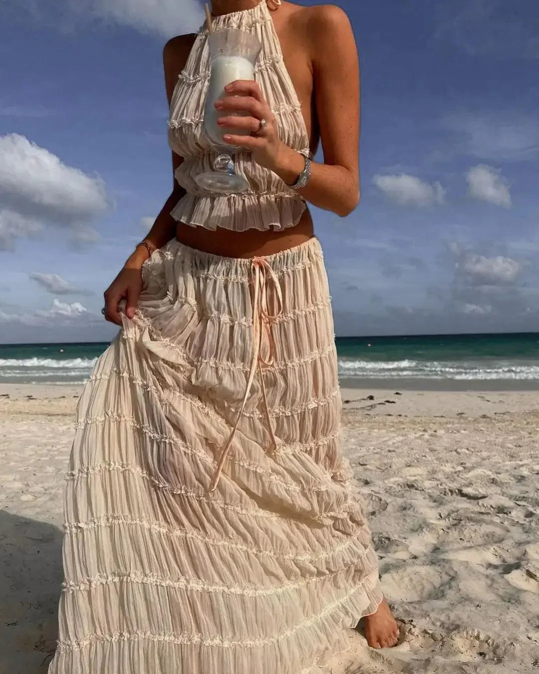 Solerina | Zestaw Boho z Falbanami