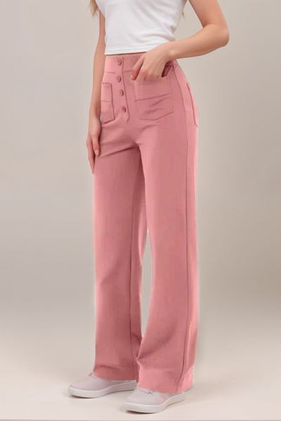 Carmen | Elastyczne Spodnie z Wysokim Stanem