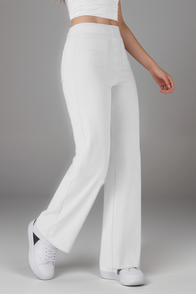 Carmen | Elastyczne Spodnie z Wysokim Stanem