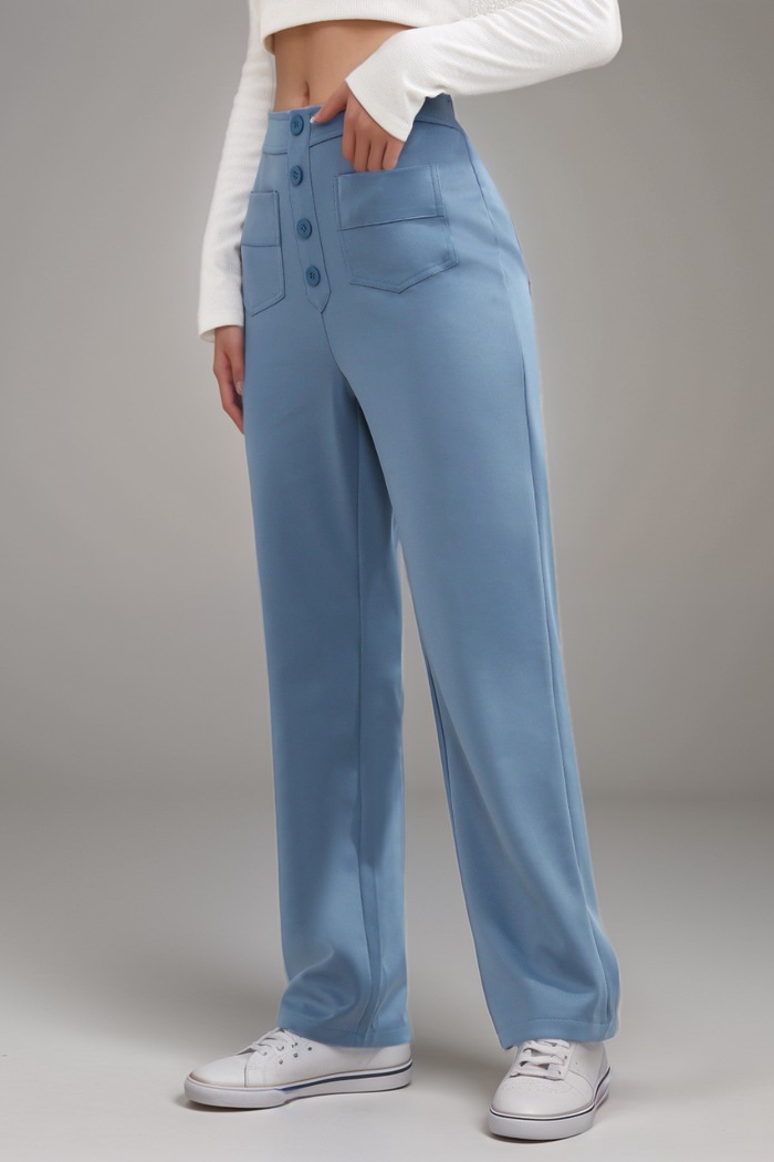 Carmen | Elastyczne Spodnie z Wysokim Stanem