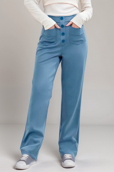 Carmen | Elastyczne Spodnie z Wysokim Stanem