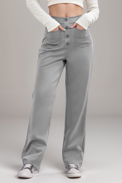 Carmen | Elastyczne Spodnie z Wysokim Stanem