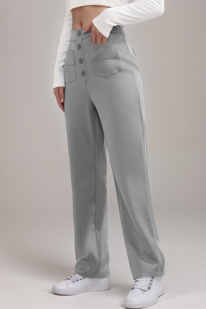 Carmen | Elastyczne Spodnie z Wysokim Stanem