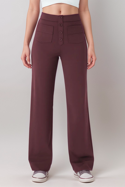 Carmen | Elastyczne Spodnie z Wysokim Stanem