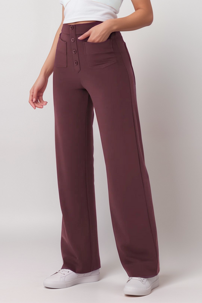 Carmen | Elastyczne Spodnie z Wysokim Stanem