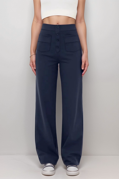 Carmen | Elastyczne Spodnie z Wysokim Stanem