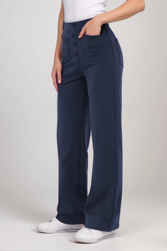 Carmen | Elastyczne Spodnie z Wysokim Stanem