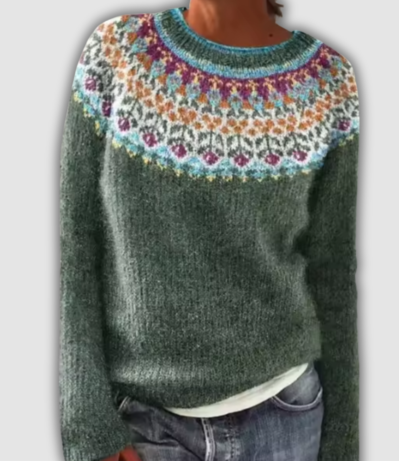 Celina™ - Przytulny Retro Sweter