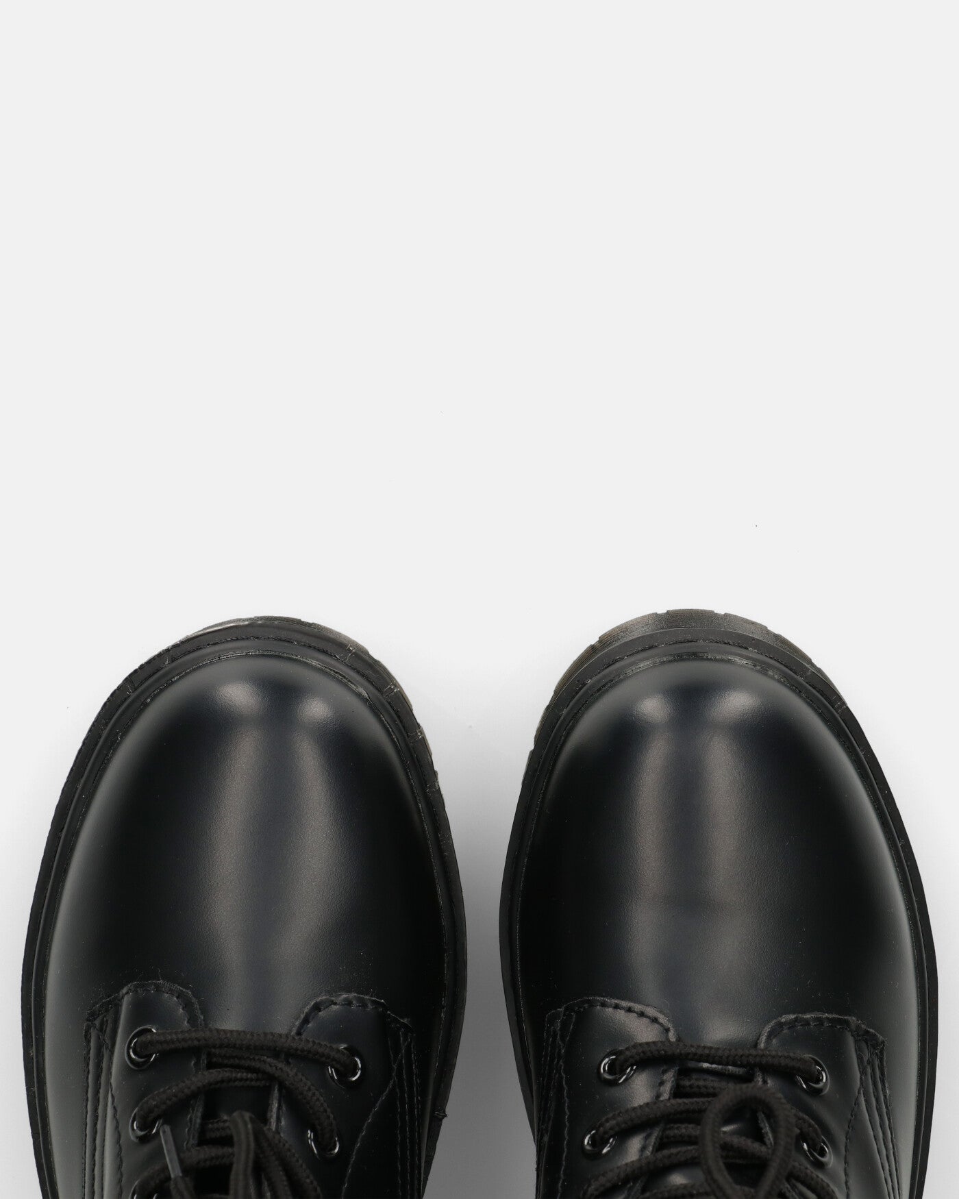 MENNY | Botki Wojskowe Z Sznurówkami Do Kostki W Eko-Skórze