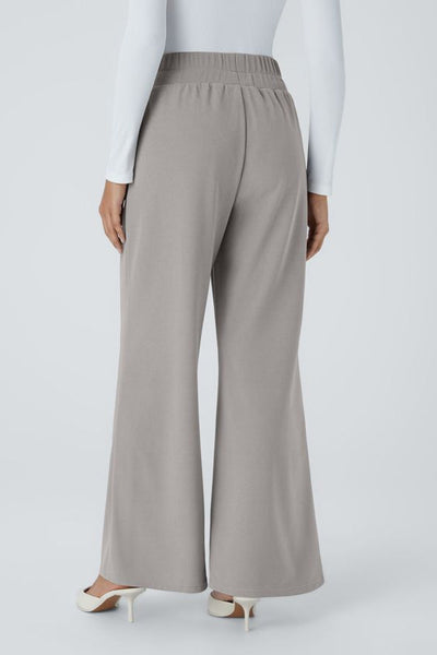 Alicia | Spodnie z szerokimi nogawkami, plisowane, z wysokim stanem i kieszeniami