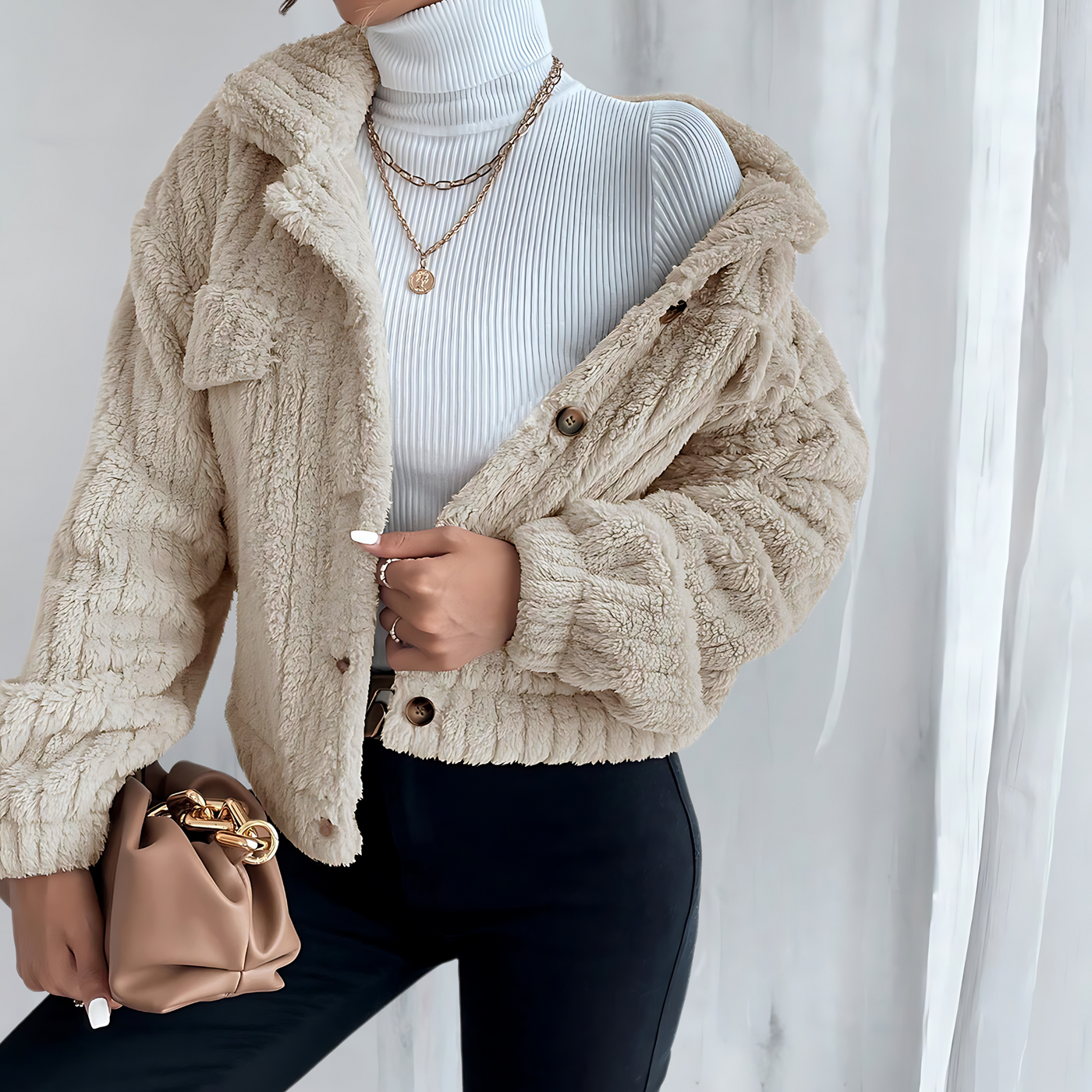 Patricia | Pluszowy Miś Związany | Miękki i Przytulny - Idealny na Dni