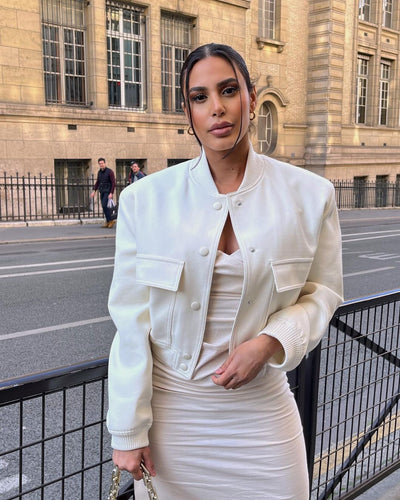 NOVA | Beżowa Kurtka Bomber