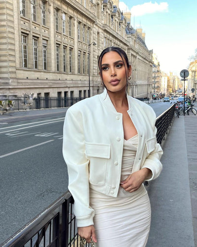 NOVA | Beżowa Kurtka Bomber