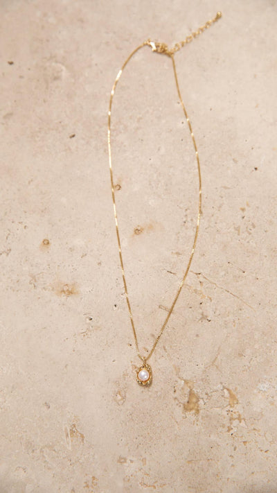 Bailey | Naszyjnik z Zawieszką z Złotej Perły