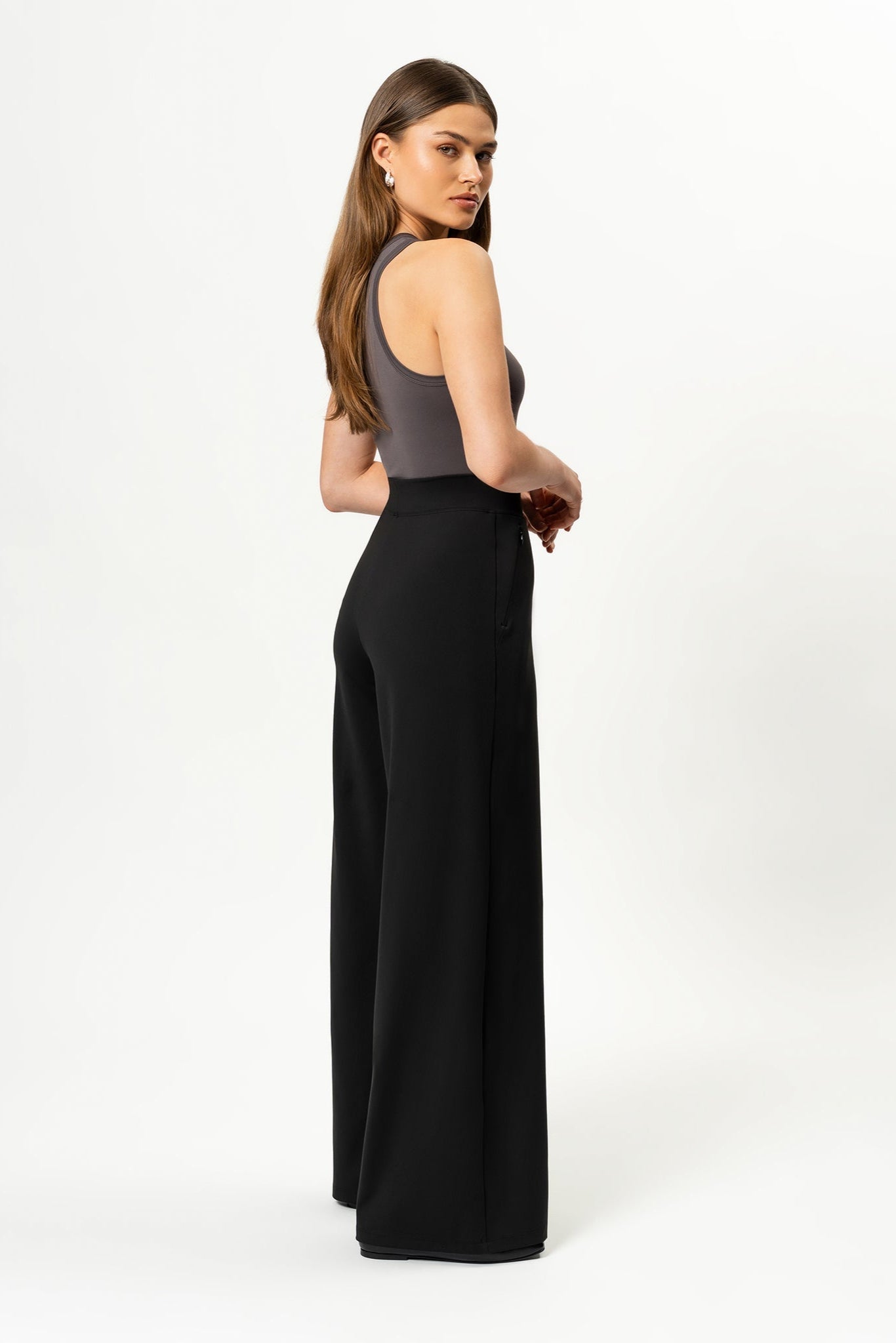 Blanca | Spodnie o Szerokich Nogawkach