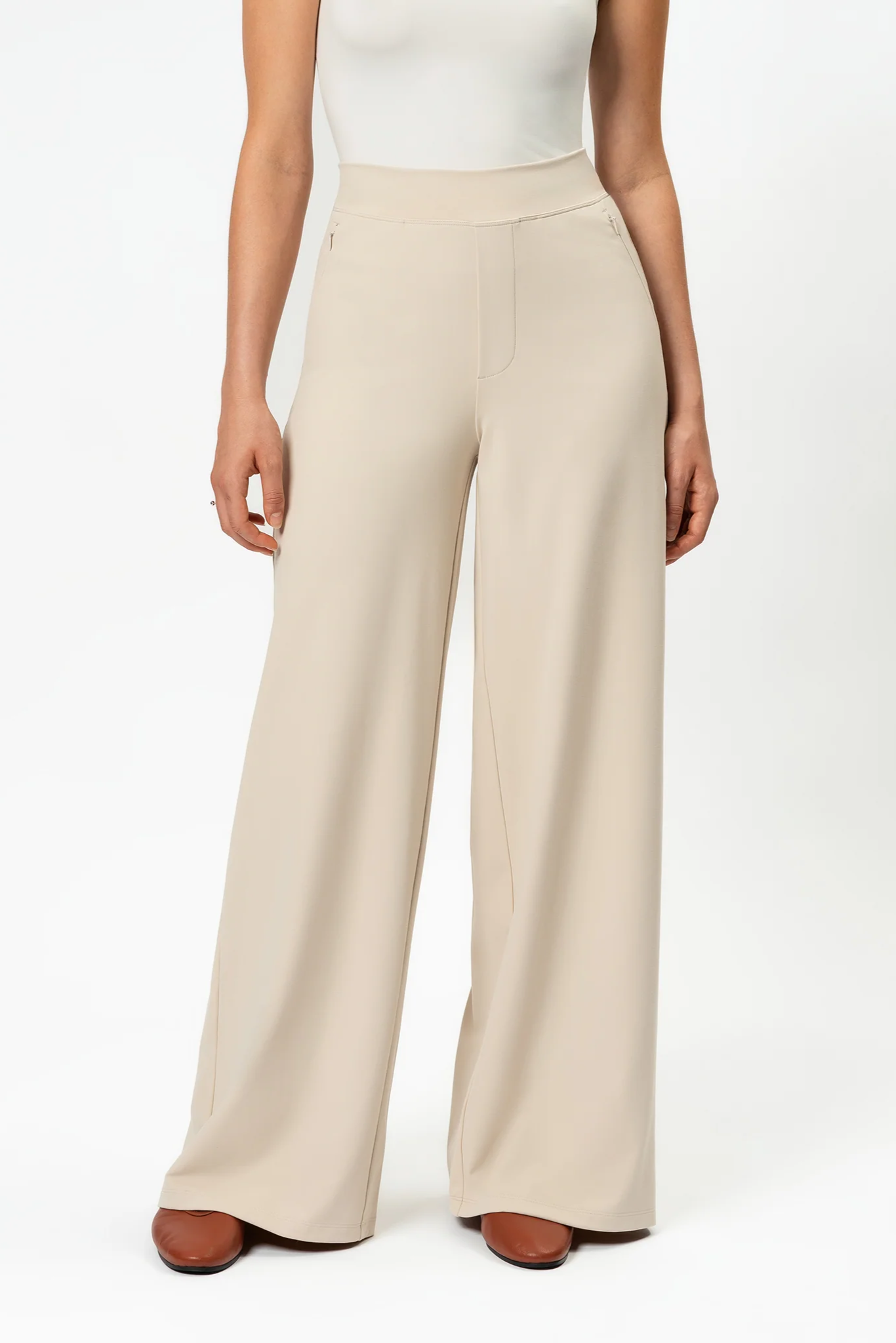 Blanca | Spodnie o Szerokich Nogawkach