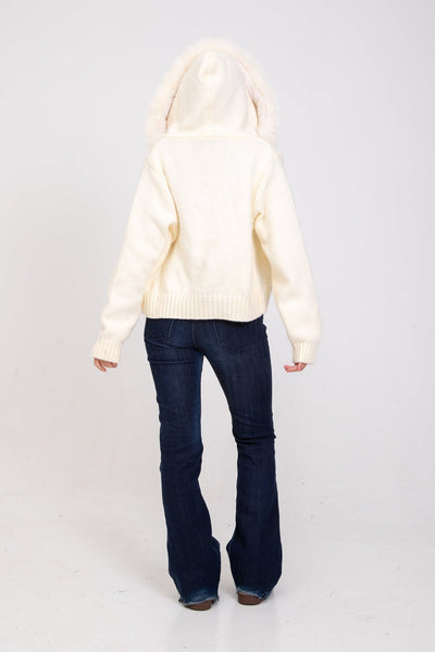 Ariadna | Wełniany Płaszcz z Kapturem