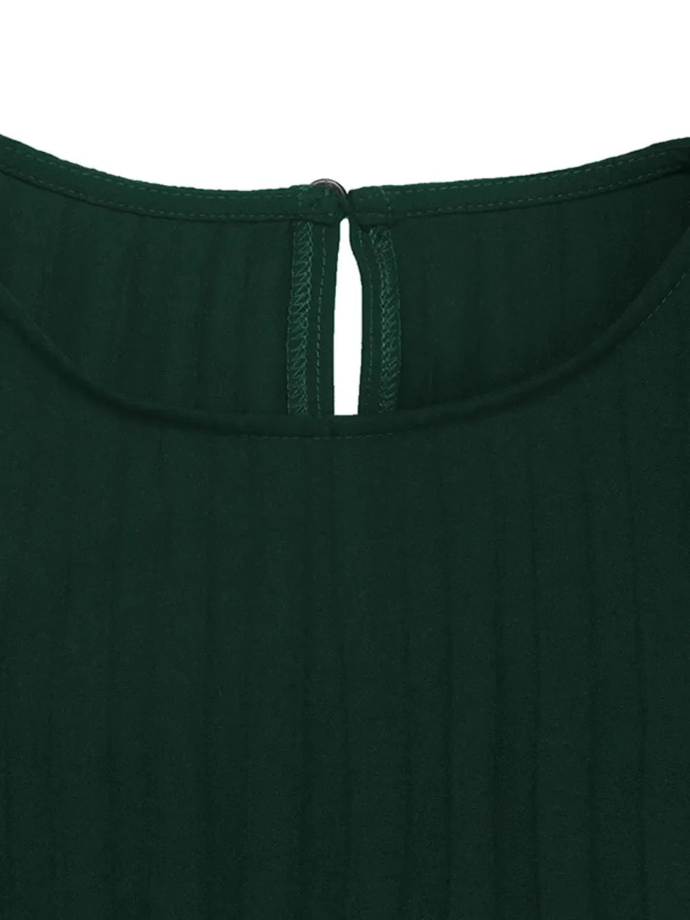 Clara | Jowita Sukienka Midi Plisowana Zielona z Paskiem