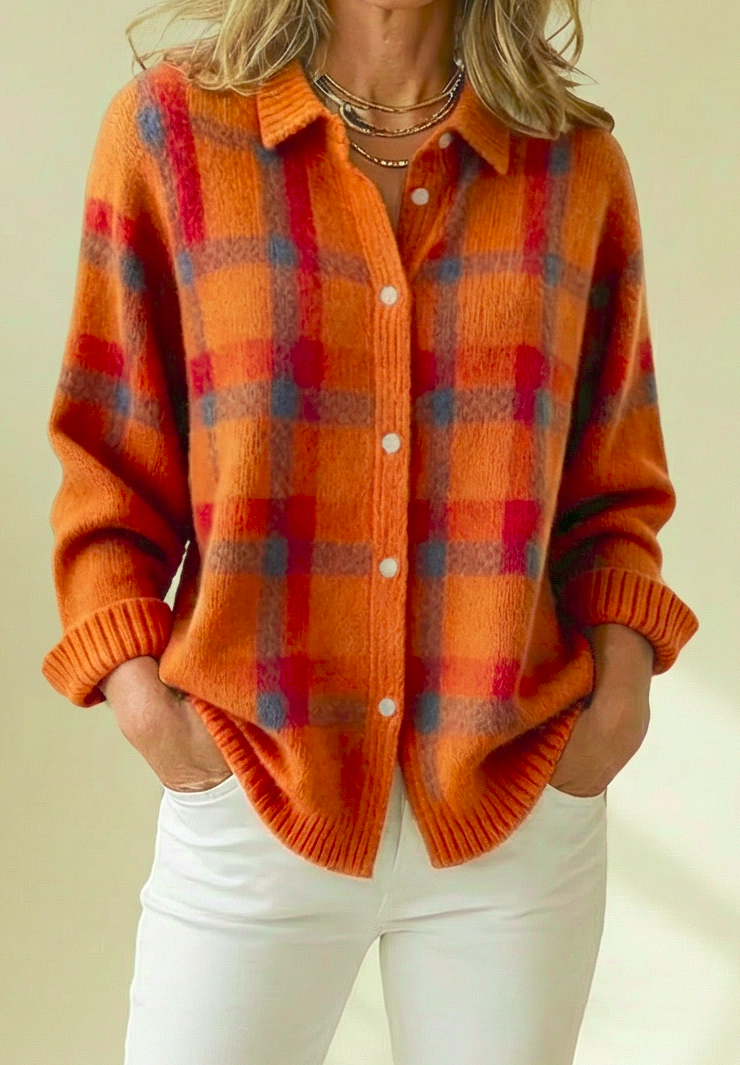 Evelyn Sweter Klasyczny w Paski