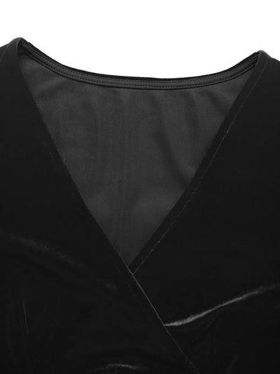 Bárbara | Adelina Sukienka Midi z Blaskiem Aksamitnym